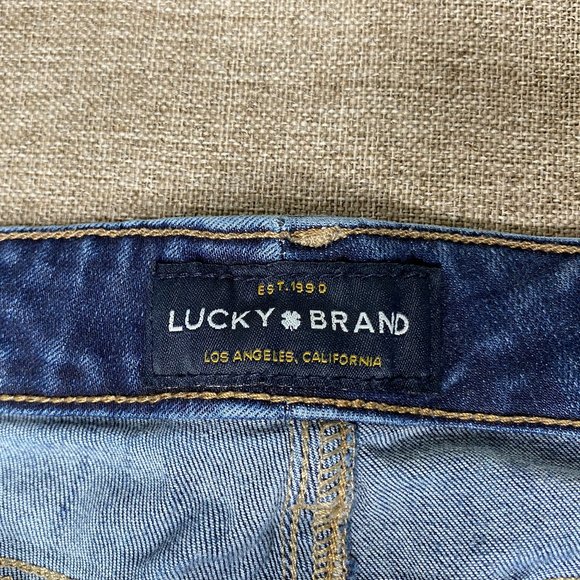 Lucky Brand Lolita Skinny Denim Jeans Women's 4/27 Distressed Blue Casual Pants - Picture 5 of 16